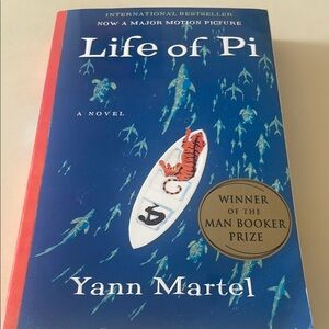 Life of Pi Novel with Blue Cover